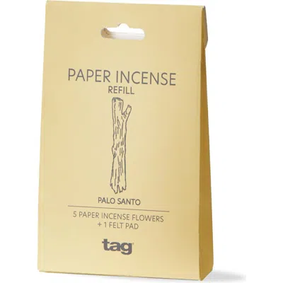 Tag Palo Santo Paper Incense Refills Ivory Home Fragrance S/5 In Brown