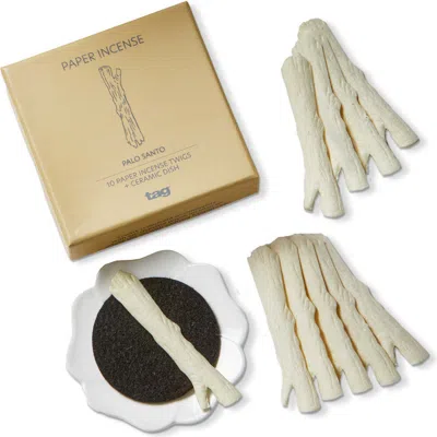 Tag Palo Santo Paper Incense S10 Ivory Air Fresheners 15hrs In Multi