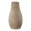 Tag Paper Mache Cream Decorative Indoor Vase 6.0l X 6.0w X 10.5h Inches In Brown