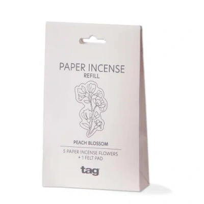 Tag Peach Blossom Incense Refills Set Of Five Ivory Home Scent In White