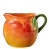 Tag Peach Pitcher Orange Multi Earthenware Summer In Orange