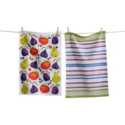 Tag Pear, Plum, Persimmon Dt S/2 Multi Cotton Everyday