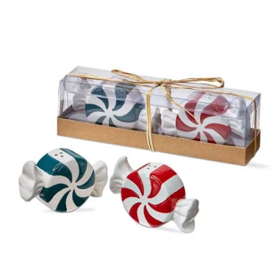 Tag Peppermint Twist Salt And Pepper Shakers Set Of Two Christmas In Multi
