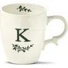 Tag Personalized Monogram K Mug In White