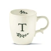 Tag Personalized Monogram T Mug White Ceramic Drinkware In White