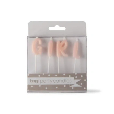 Tag Pink Girl Candle Set