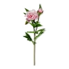 Tag Pink Peony Spray Artificial Flower Stems Indoor Decor In Green