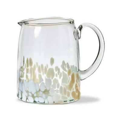 Tag Pinto Confetti White Pitcher In Transparent