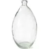 Tag Pismo Recycled Glass Wide Vase Decorative Clear Glass In Transparent