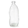 Tag Pismo Tall Recycled Glass Vase Decorative Clear Glass In Transparent