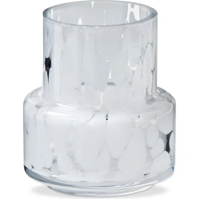 Tag Porto Speckled White Glass Vase For Summer Home Decor