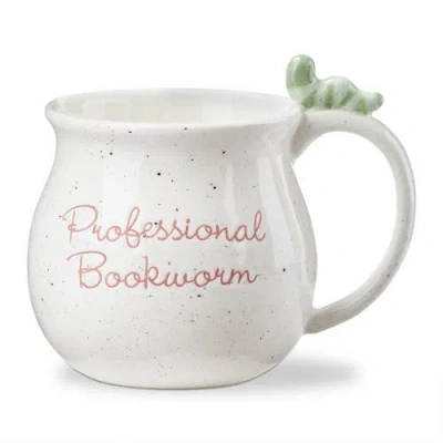 Tag Professional Bookworm Earthenware Mug Multi 20 oz 5.68x4.25x4 In White