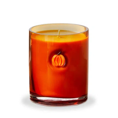 Tag Pumpkin Spice Scented Candle For Thanksgiving Decor In Orange