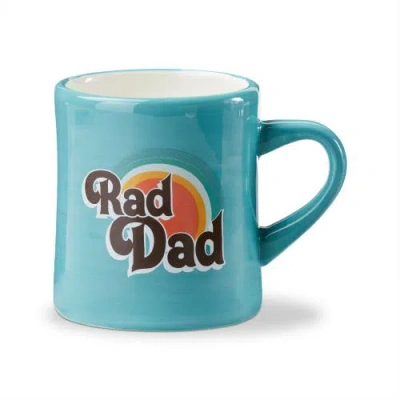 Tag Rad Dad Diner Mug Earthenware Multi 12 oz 3.45x3.45x3.9 In Blue