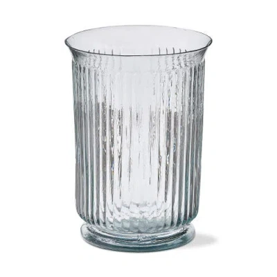 Tag Radiance Large White Glass Vase For Bouquets And Decor In Transparent