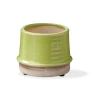 Tag Radius Small Citron Green Glazed Stoneware Planter In Green