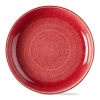 Tag Reactive Glaze Red Ceramic Dinner Plate Dishwasher Safe In Red
