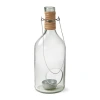 Tag Recycled Blown Glass Bottle Lantern Tealight Candle Holder In Transparent