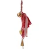 Tag Red Acrylic Bell And Tassel Swag Decorative Christmas Bells In Multi
