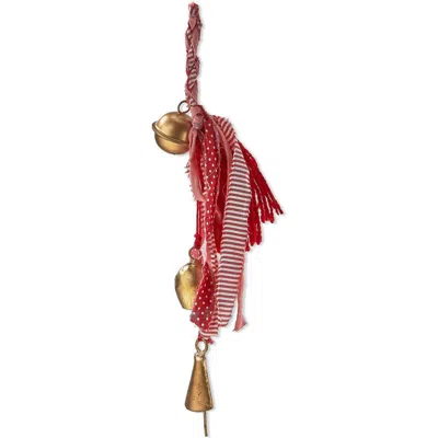 Tag Red Acrylic Bell And Tassel Swag Decorative Christmas Bells In Multi