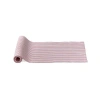 Tag Red Multi Ticking Stripe Table Runner Cotton Machine Washable In Pink