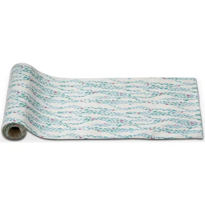 Tag Ripple Block Print Runner Multi Cotton Summer In Blue