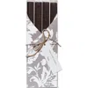 Tag Set Of 4 Ribbed Taper Candles In Gray
