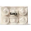 Tag Set Of 6 Ivory Led Tealights Flameless Candles Everyday Use In Neutral