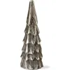 Tag Silver Cast Aluminum Tree Decor Holiday Sculpture Christmas In Silver