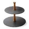 Tag Slate 2 Tier Server Black Slate Everyday In Black