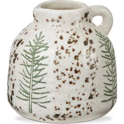 Tag Small Pine Tree Decorative Ceramic Vase For Christmas In Multi