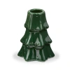 Tag Small Pine Tree Taper Candle Holder Green Ceramic Christmas In Green
