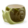 Tag Snail 4" Planter Green Multi Earthenware Spring In Green