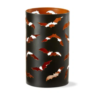 Tag Spooky Bats Hurricane Candle Holders For Halloween Decor In Black