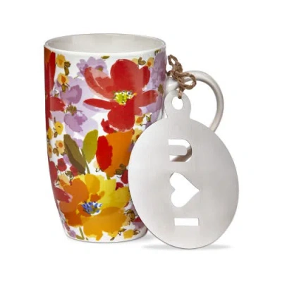 Tag Springtime Floral Mug And Stencil Set In Multi