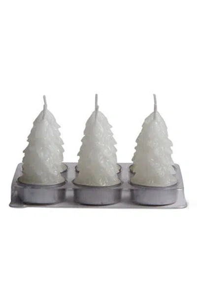 Tag Spruce 6-piece Tealight Candle Set In White