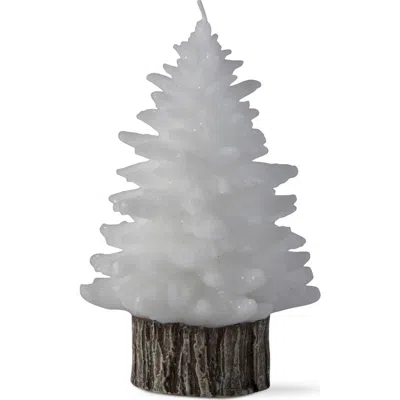 Tag Spruce Med Rustic Tree Candle White Wax 36hr Burn Time