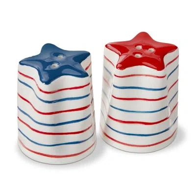 Tag Star Salt And Pepper Set Of 2 Red Earthenware Everyday