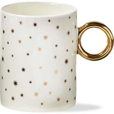Tag Starlight Gold Bone China Mug Hand Wash Only Christmas Drinkware