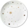 Tag Starlight Gold Bone China Round Serving Platter Christmas In White