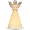 Tag Starry Angel Led Decorative Sculpture White Ceramic Candle Holder In White