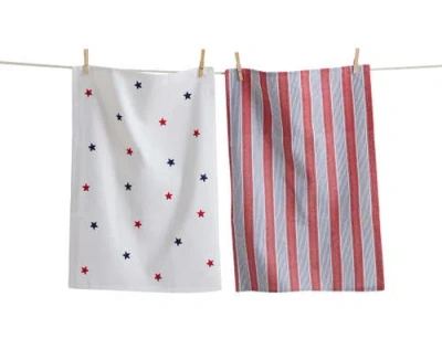 Tag Stars & Stripes Dishtowel Set/2 Multi Cotton Summer
