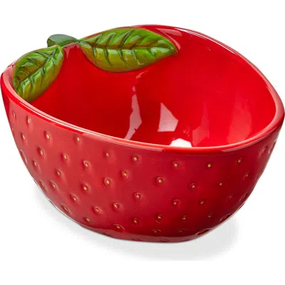 Tag Strawberry Snack Bowl Red Multi Earthenware Summer