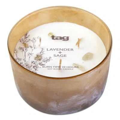 Tag Sunrise Lav Sage Soybl Candle In Orange