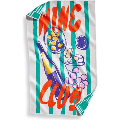 Tag Super Absorbent Kitchen Towel Wine Club Super Absorbent Dishtowel Multi 18 X 30