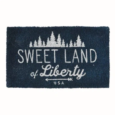Tag Sweet Land Of Liberty Patriotic Coir Door Mat 4th Of July In Blue
