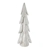 Tag Tall Pine Snowy Ceramic Tree Decor Holiday Figurine In White