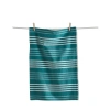 Tag Teal Basket Weave Stripe Dishtowel In Blue