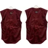 Tag Team Unisex 2 New Adult Button Down Sports Mesh Jersey Uniform Tank Tops In Burgundy