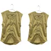 Tag Team Unisex 2 New Adult Button Down Sports Mesh Jersey Uniform Tank Tops In Gold